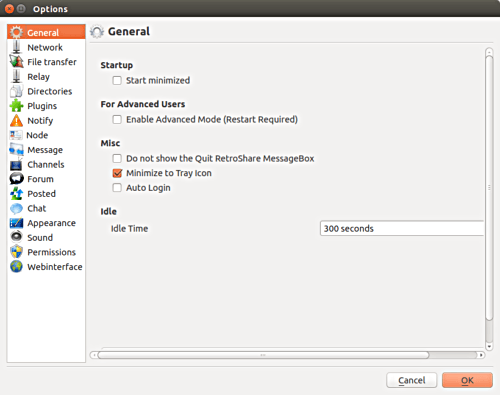 retroshare-options