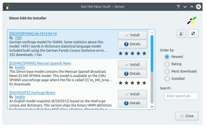 simon-addons-models simon-addons-models