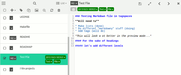 tagspaces-markdown-editor