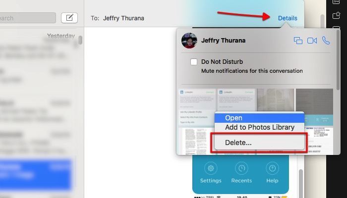 Delete images iOS Message -mte- 03 Mac Messages