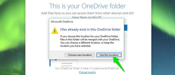 OneDrive-Use-existing-location OneDrive-Use-existing-location