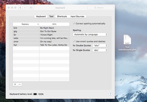 Text-Shortcuts-Mac-plist