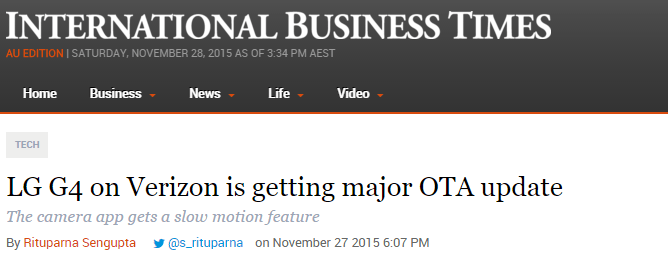 android update - verizon OTA