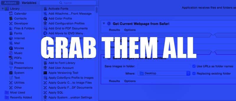 Easily Download All Images from Web Pages in Safari with Automator