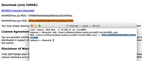 checksummac-compare checksummac-compare