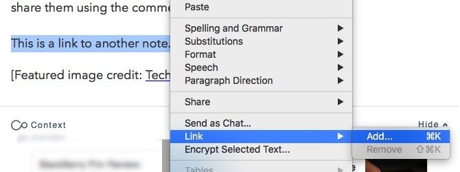 Cool Evernote Presentation -mte- Insert Link