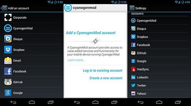 CyanogenMod Account C-App CyanogenMod Account C-App