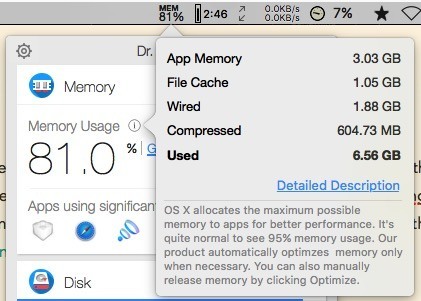 Dr. Cleaner -mte- Memory Usage