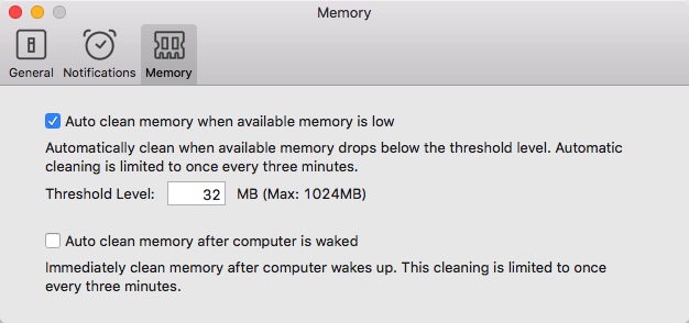 Dr. Cleaner -mte- Preferences Memory