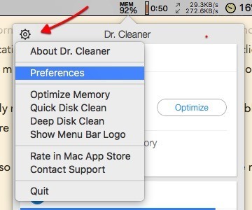 Dr. Cleaner -mte- Preferences