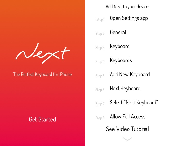 Next iOS Keyboard -mte- 01 - Start