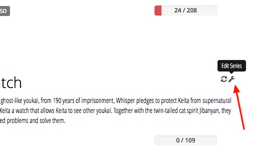 Sonarr -mte- edit series