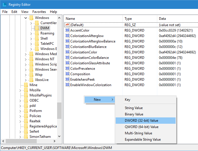color-title-bars-win10-new-dword-value