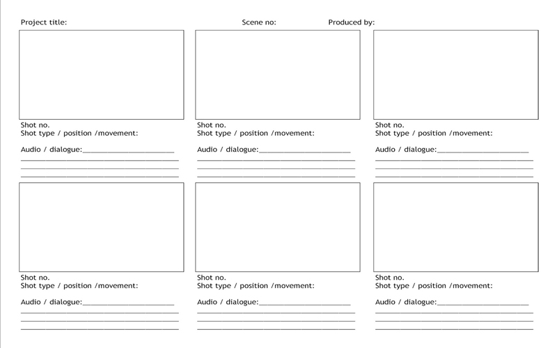 Do-it-yourself storyboard template created in MS Excel.