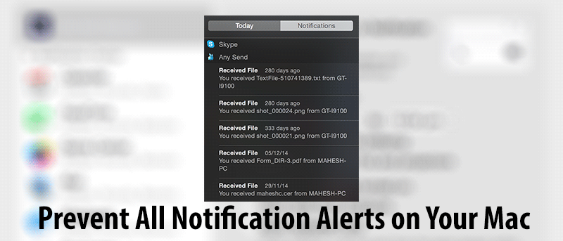 How to Prevent All the Alerts from the Notification Bar on Your Mac