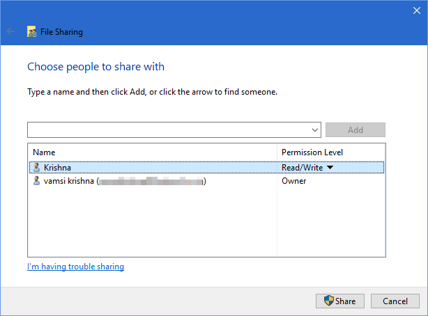 share-windows-folders-android-permissions-set