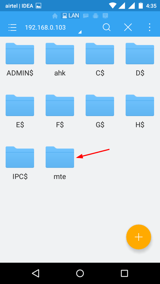 share-windows-folders-android-shared-folder