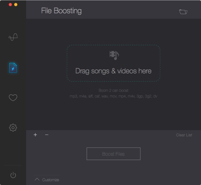 Boom -mte- file boosting
