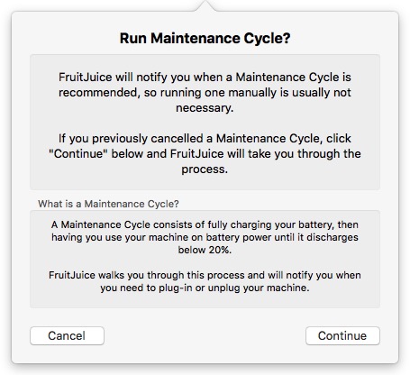 Fruit Juice -mte- maintenance cycle