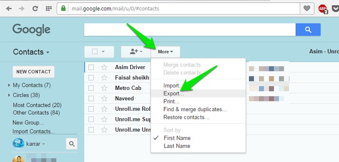 Printable-Google-Contacts-Export Printable-Google-Contacts-Export