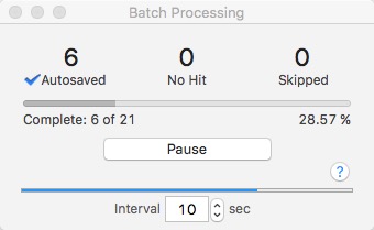 Singer Song Reader -mte- Batch Processing ongoing
