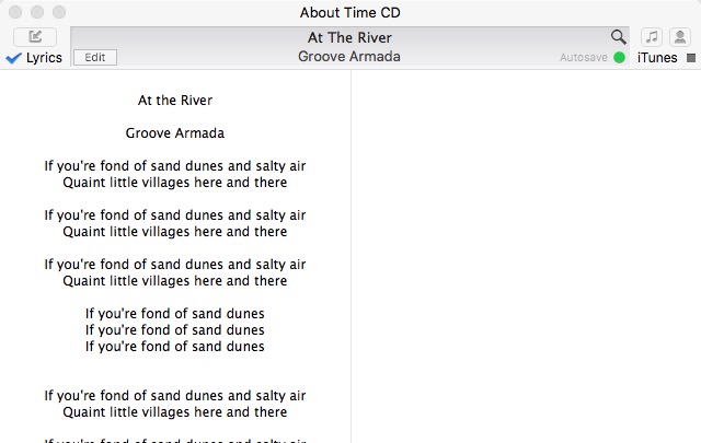 Singer Song Reader -mte- main window