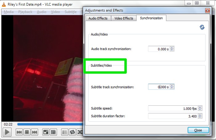 VLC-Subtitles-Synchronize-subtitles