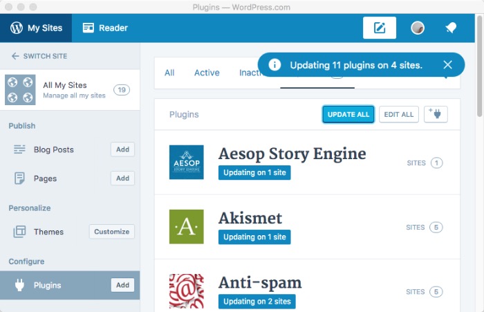 Wordpress Desktop -mte- manage all sites - updating all Wordpress Desktop -mte- manage all sites - updating all