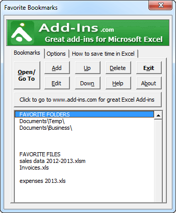 excel-addins-favorite-bookmarks