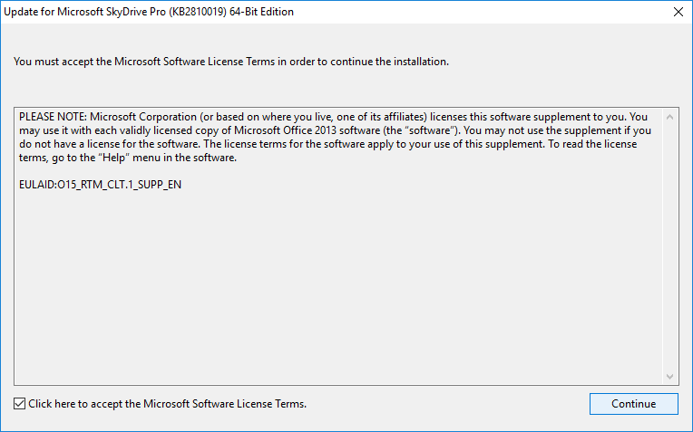 remove-skydrive-pro-agree-terms