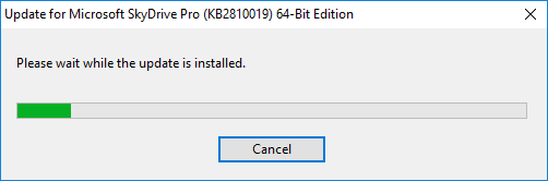 remove-skydrive-pro-hotfix-installing
