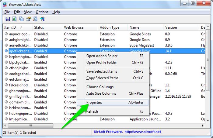 BrowserAddonsView-Properties