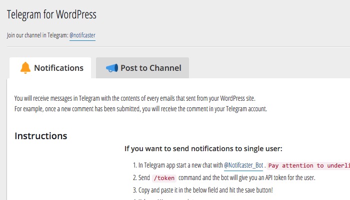 Wordpress n Telegram -mte- Two Tabs Wordpress n Telegram -mte- Two Tabs