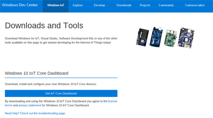 windows10iot-dashboard