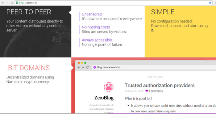 zeronet-homepage
