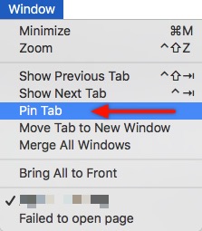 Safari Tab -mte- pin tab Safari Tab -mte- pin tab