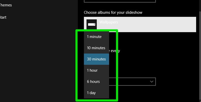 Windows-10-Slideshow-Select-interval