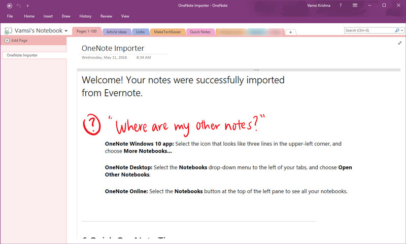 evernote-to-onenote-import-complete