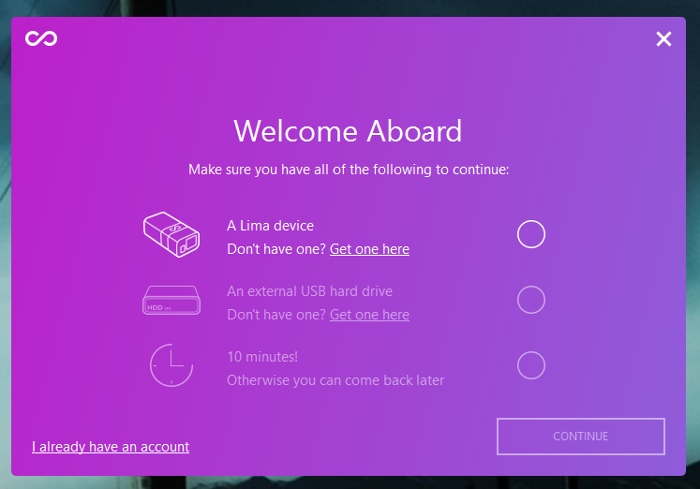 lima-personal-cloud-welcome