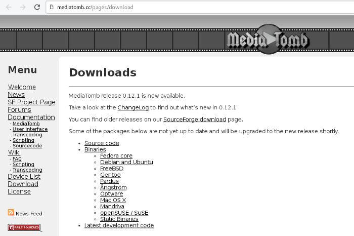 mediatomb-download-page mediatomb-download-page