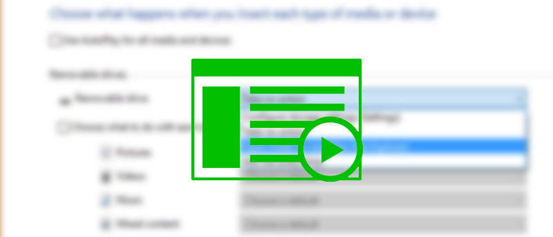 Set up AutoPlay Defaults in Windows 10