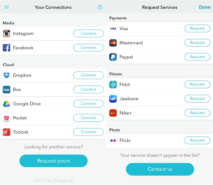 ThingThing -mte- Request Service