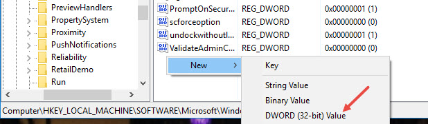 win10-remove-shutdown-button-new-dword