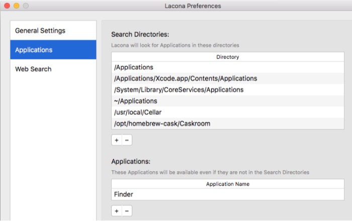 Lacona -mte- Preferences Applications Lacona -mte- Preferences Applications