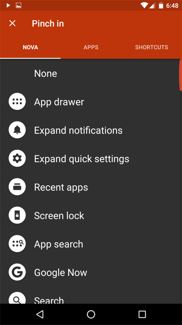 gestures-nova-launcher-select-option