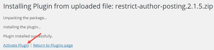 wp-restrict-authors-RAP-activate-plugin