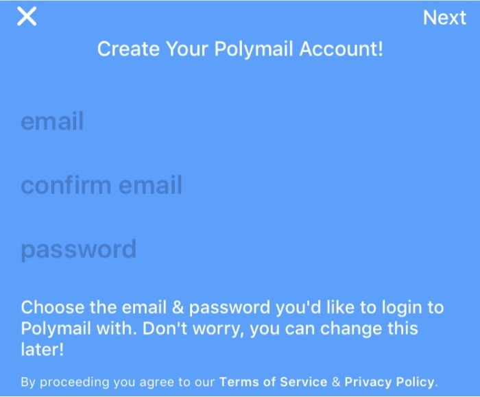 Polymail Register Polymail Register
