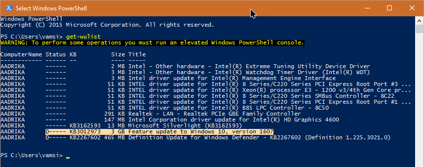 Windows 10 Anniversary Update update size