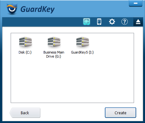 Choose a drive for your Safebox.