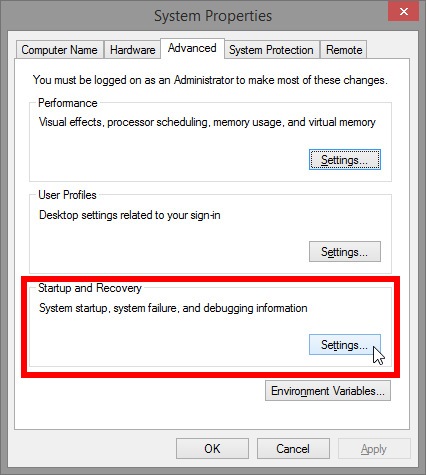 DiagnoseBSODs-RecoverySettings